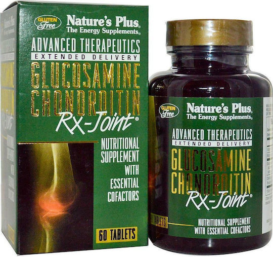 Nature's Plus Glucosamine-Chondroitin Rx-Joint Добавка за Здраве на Стави & Кости 60 табове