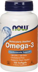 Now Foods Molecularly Distilled Omega 3 Рибено масло 100 софтджел