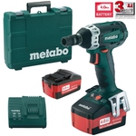 Metabo SSW18LT Schlagschrauber Akku 18V 2x4Ah mit Aufnahme 1/2" & Hex