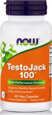 Now Foods TestoJack 100mg Συμπλήρωμα για την Σεξουαλική Υγεία 60 φυτικές κάψουλες