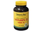 Nature's Plus Vitamin D3 for Immune System Boost & Bone Health 1000iu 180 softgels