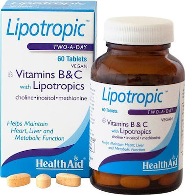 Health Aid Lipotropics with Vitamins B & C 60 tabs