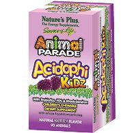 Nature's Plus Animal Parade Acidophikidz 90 chewable tabs Berry