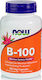 Now Foods B-100 Βιταμίνη για Ενέργεια, Ενίσχυση του Ανοσοποιητικού & το Νευρικό Σύστημα 100 κάψουλες