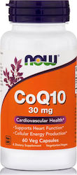 Now Foods CoQ10 χωρίς Γλουτένη 30mg 60 φυτικές κάψουλες