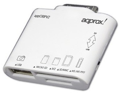 Approx APPCRIPV2 Card Reader για SD/microSD/MemoryStick APPCRIPV2 Approx APPCRIPV2 Card Reader για SD/microSD/MemoryStick APPCRIPV2