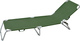 Campus Foldable Metallic Beach Sunbed Green 190x58x27cm