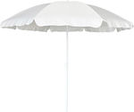 Escape Foldable Beach Umbrella Ecru Diameter 2m with Air Vent White