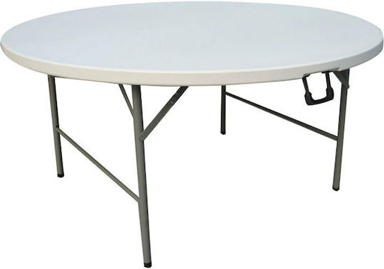 Τραπέζι Catering Πτυσσόμενο 154x154x74 Λευκό Τραπέζι Catering Πτυσσόμενο 154x154x74 Λευκό