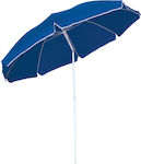 Escape Foldable Beach Umbrella Aluminum Diameter 2m with Air Vent Blue