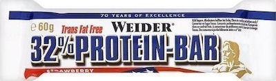 Weider Protein Baton cu 32% Proteină & Aromă Căpșună 60gr