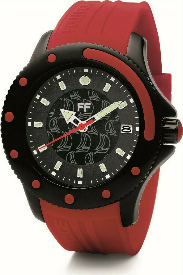 Folli Follie Watch with Rubber Strap Red WF1Y002ZDR RE Skroutz.cy