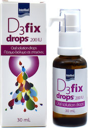 InterMed D3 Fix Drops Βιταμίνη D3 200iu 30ml