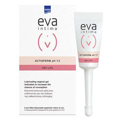 InterMed Eva Intima Actisperm Gel Ρύθμισης PH 6 x 5ml