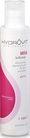 Target Pharma Hydrovit Mild Soft Soap Ph5.5 Течен Почистване Лице за Акнеична Кожа 150мл