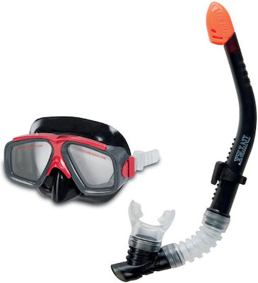 Intex Masca de scufundare cu tub de respirație în culoarea Negru