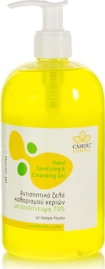 Zarbis Camoil Johnz Antiseptic Hand Gel with Pump 500ml Lemon
