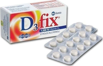 Uni-Pharma D3 Fix Vitamin for Immune System Boost 1200iu 60 tabs