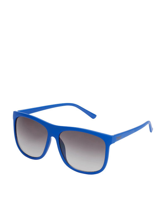 Breo Men's Sunglasses with Blue Plastic Frame and Gray Lens B-AP-CNX4