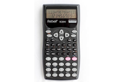 Rebell SC2040 Calculator Scientific 12 Digits in Black Color