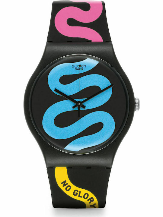 Swatch Ceas Unisex Bărbați 40mm Baterie Cu Cure...