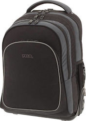 Polo Compact Σχολική Τσάντα Τρόλεϊ Δημοτικού σε Μαύρο χρώμα Μ35 x Π21 x Υ46εκ