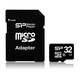 Silicon Power microSDHC 32ГБ Клас 10 Висока скорост с адаптер