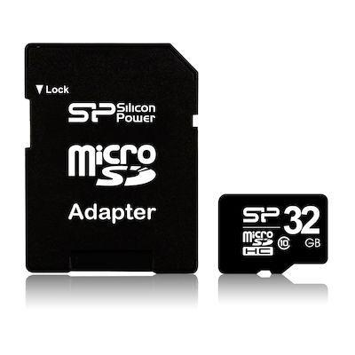 Silicon Power microSDHC 32GB Class 10 High Speed with Adapter