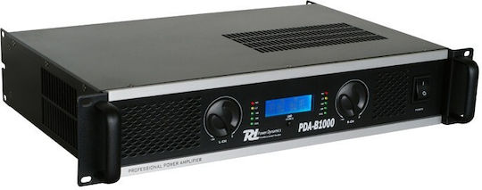 Power Dynamics PDA-B1000 PA Power Amplifier 2 Channels 350W/4Ω 500W/8Ω with Cooling System Black