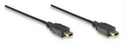 Manhattan 391146 USB 2.0 mini USB-B male σε mini USB-B male 1.8m