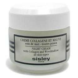 Sisley Paris Αnti-aging , Moisturizing & Firming Night Cream Suitable for All Skin Types with Collagen Woodmallow 50ml