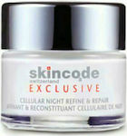 Skincode Exclusive Feuchtigkeitsspendend & Anti-Aging Creme Gesicht Nacht mit Hyaluronsäure 50ml