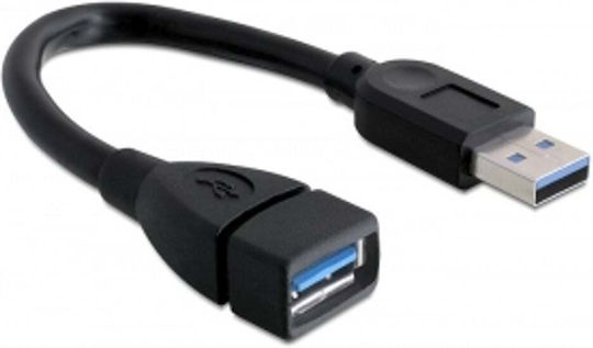 DeLock Μετατροπέας USB-A male σε USB-A female 1τμχ 82776