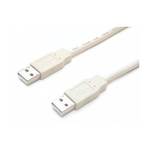 2m USB 2.0 Cable A-Male White (AK018-S)