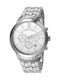 Pierre Cardin Men's Watch 44mm Chronograph Battery with Silver Metal Bracelet