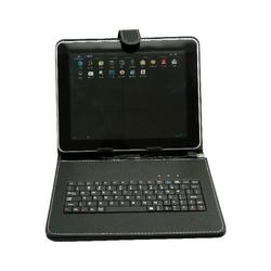 Element TAB-150 Klappdeckel Synthetisches Leder mit Tastatur Englisch US Schwarz (Universal 8") TAB-150