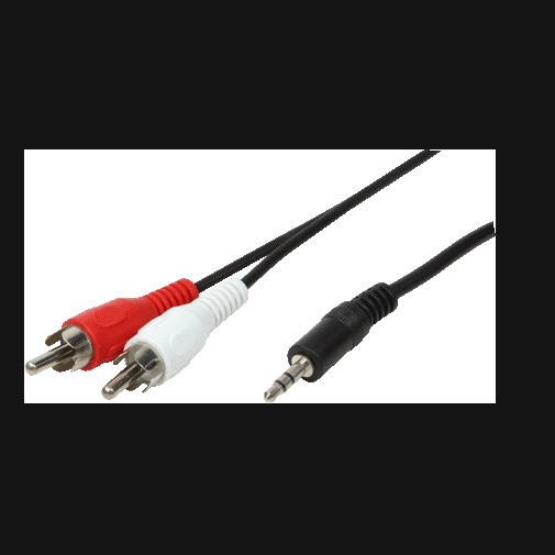 LogiLink 3.5mm male - RCA male Cable Black 1.5m (CA1042)