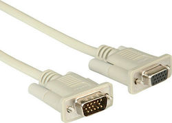 Roline VGA male to VGA female White 3m Cable (11.01.6530)