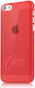 ITSkins Back Cover Σιλικόνης Κόκκινο (iPhone 5c)