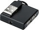 Digitus Hub 4 Θυρών USB 2.0 με σύνδεση USB-A