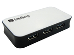 Sandberg USB 3.0 Hub 4 Porturi cu conexiune USB-A Alb