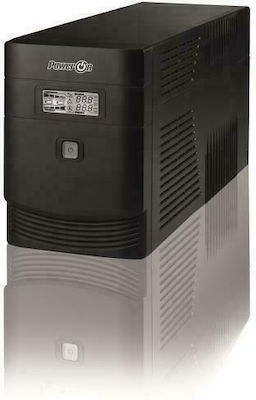 Power On VLD-1600 UPS Line-Interactive 1600VA with 4 Schuko Power Plugs