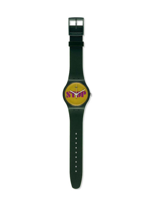 Swatch Unisex Ceas Bărbați 34mm Baterie cu Cure...