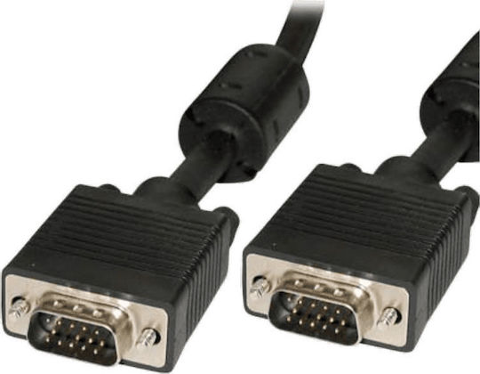 Intelligent Кабел VGA мъжки - VGA мъжки Черен 10м (CABLE-177/10 CABLE-177-10)