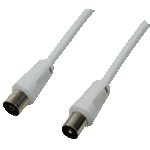 LogiLink CA1060 Cablu Antenă Coaxial de sex masculin - Coaxial de sex feminin Alb 1.5m (CA1060)