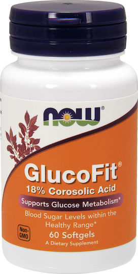 Now Foods Glucofit Ειδικό Συμπλήρωμα Διατροφής 60 μαλακές κάψουλες