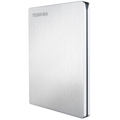 Toshiba Canvio Slim for Mac USB 3.0 Εξωτερικός HDD 1TB 2.5" Ασημί