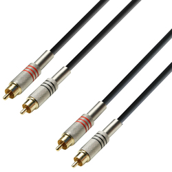 Adam Hall K3TCC0100 RCA male - RCA male 1m Adam Hall K3TCC0100 RCA male - RCA male 1m