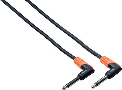 Bespeco Kabel 6,3mm Stecker - 6,3mm Stecker 0.3m Schwarz (SLPP030)