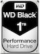 Western Digital Black 1TB HDD Σκληρός Δίσκος 3.5" SATA III 7200rpm με 64MB Cache για Desktop